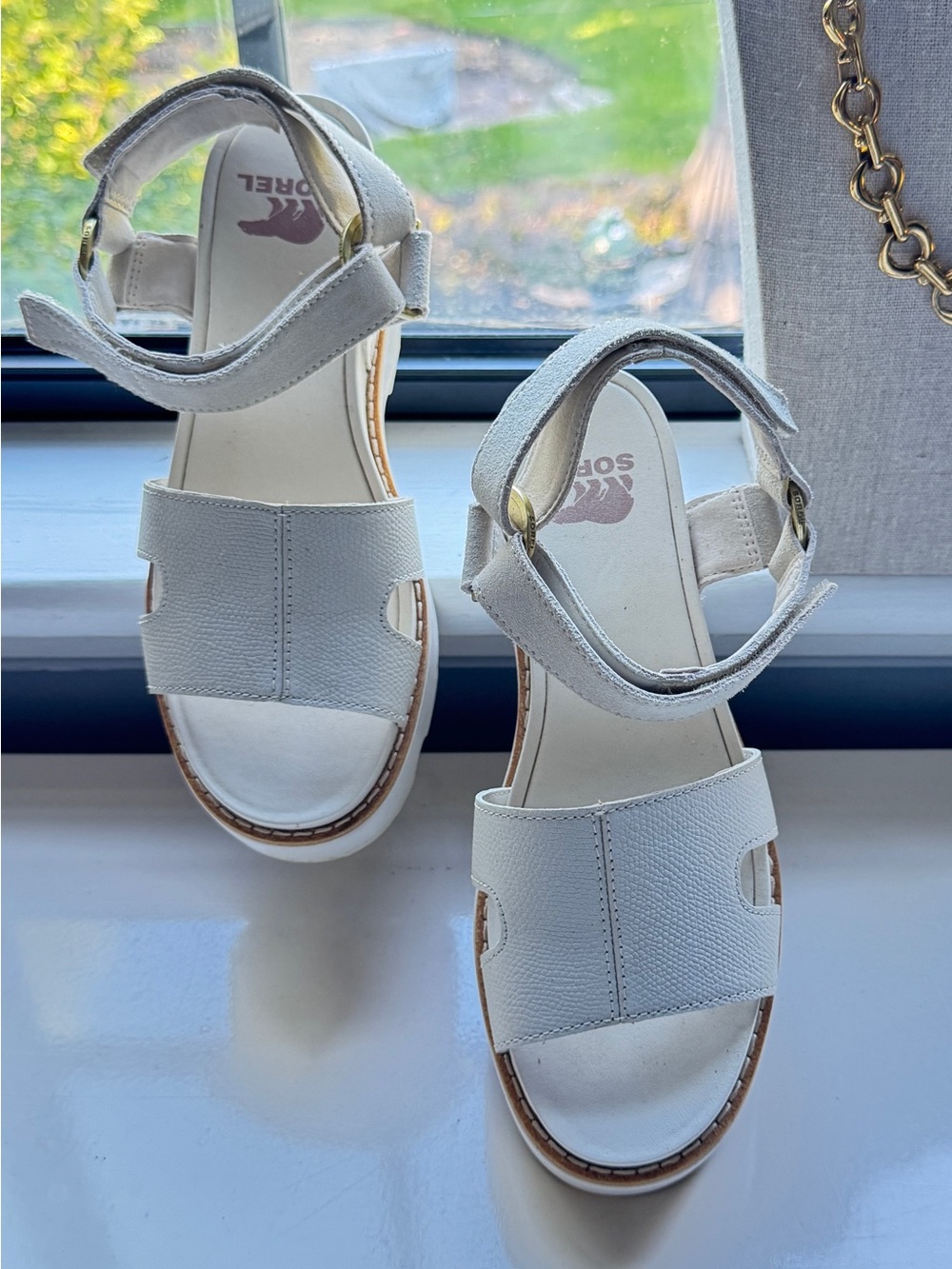 Sorel Women's Cream Adjustable Ankle Strap Sandals